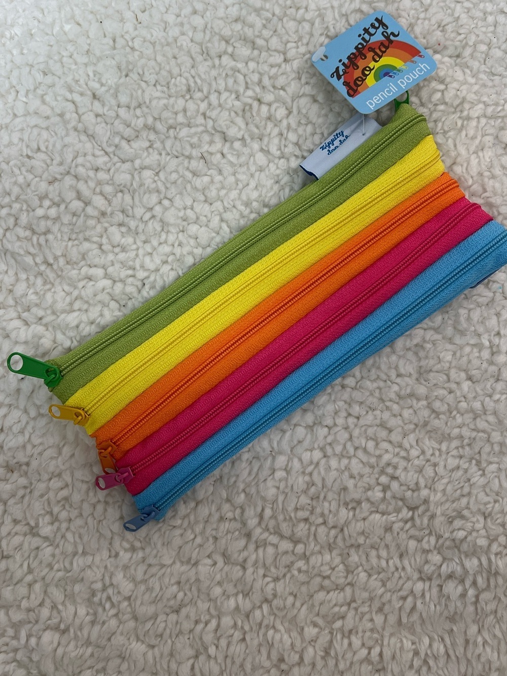 OOLY/IA Zippitty Doo-Dah Rainbow Zipper Pencil Pouch Back to School - Picture 2 of 4